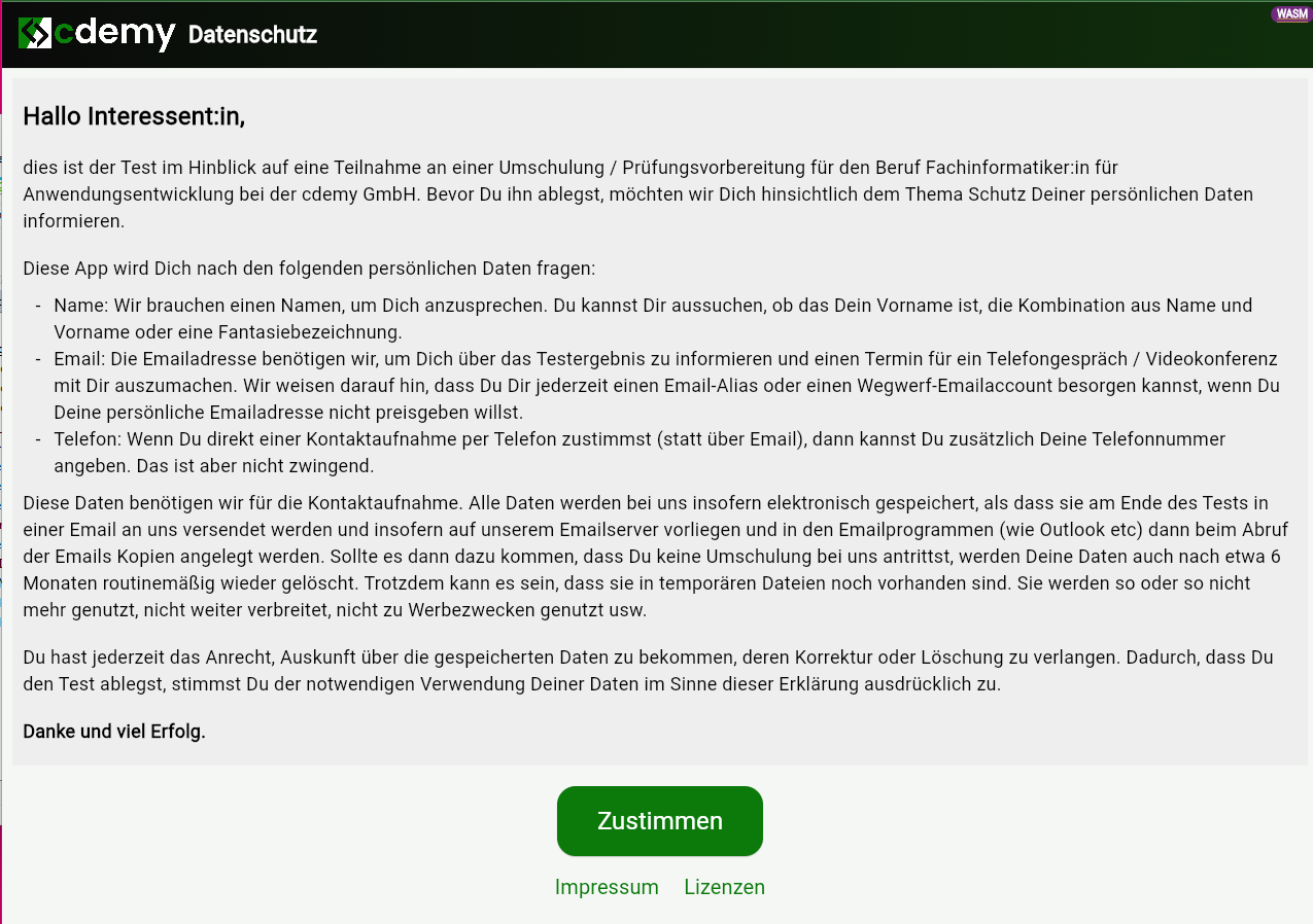 Datenschutzerklärung